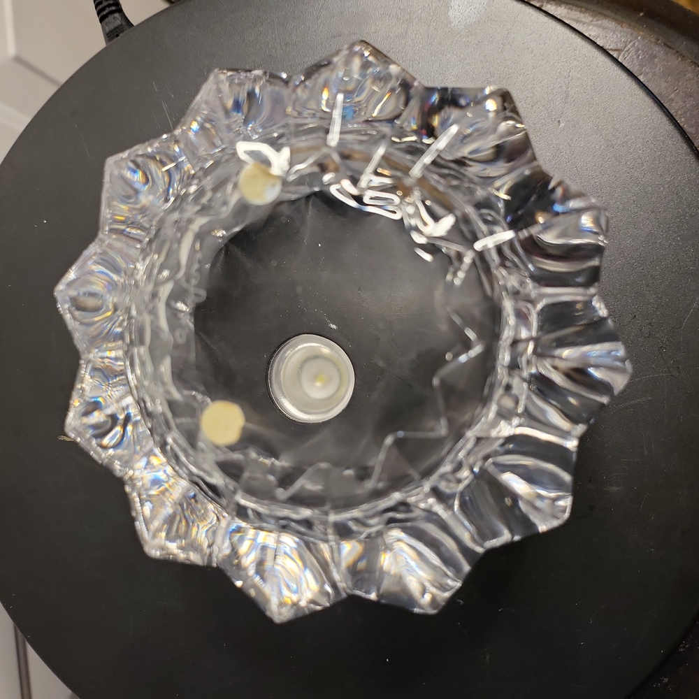 ORREFORS JAN JOHANSSON FLEUR PATTERN Signed Crystal Bowl 3.5" x 4.75" - Picture 8 of 8